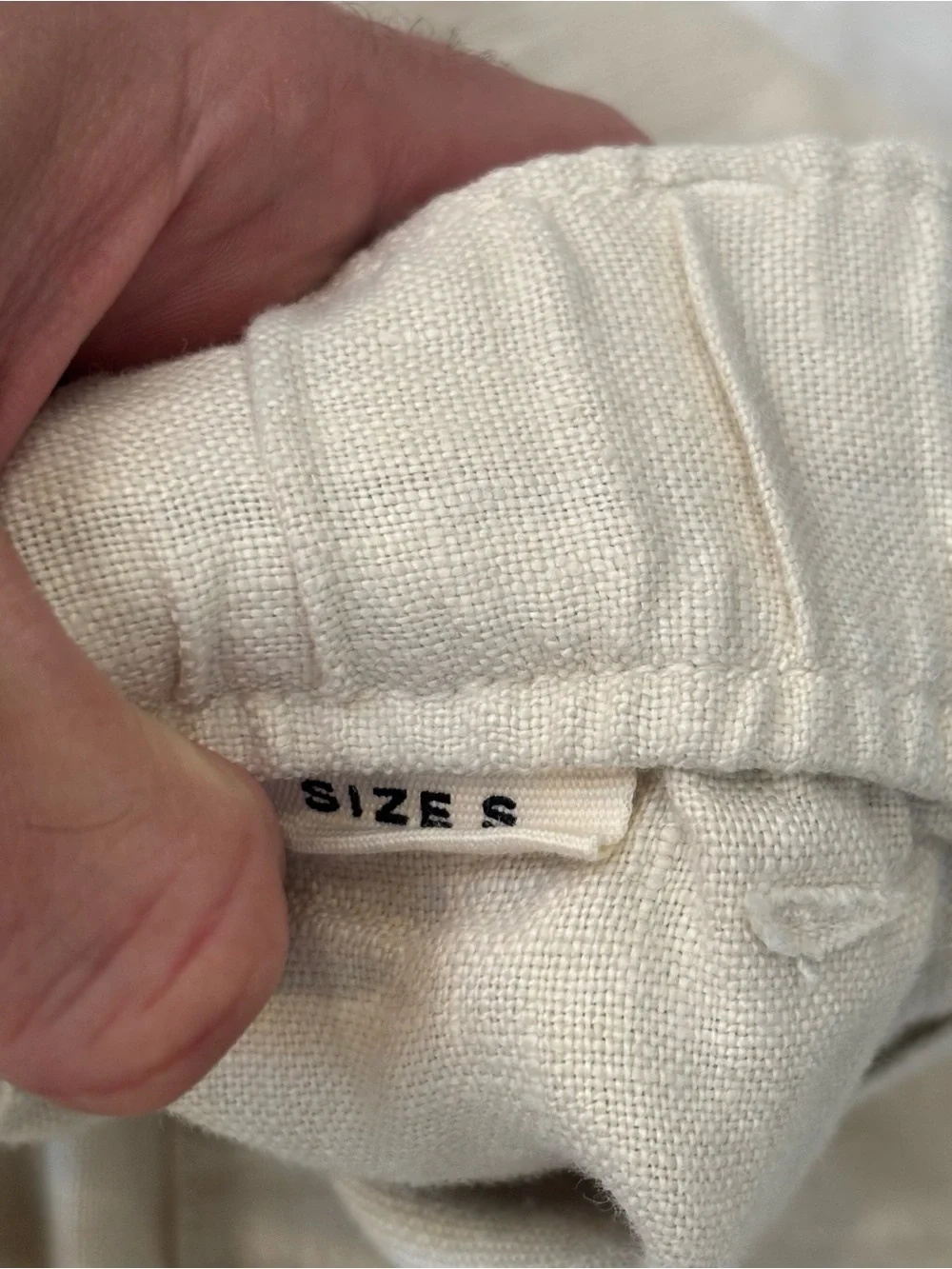 Buck Mason Men’s Loomed Linen Fatigue Pant Size Small Worn White New